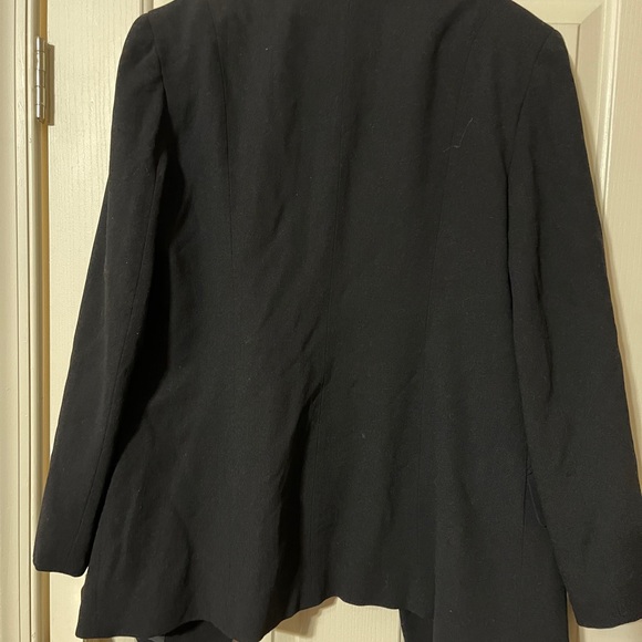Rena Rowan black wool 2 piece pant suit-size 14 - Picture 2 of 14